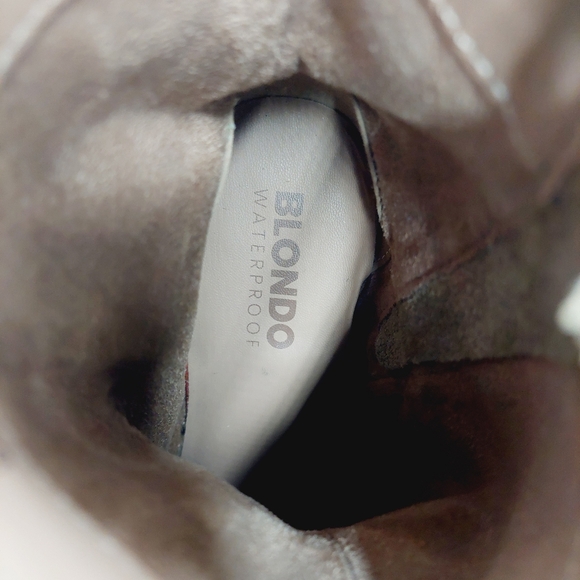 NEW Blondo Women's Sadie Waterproof Tan Suede Ankle Booties I624 - Picture 11 of 13